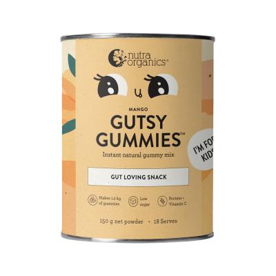 Nutra Organics Gutsy Gummies (Gut Loving Snack) Mango 150g